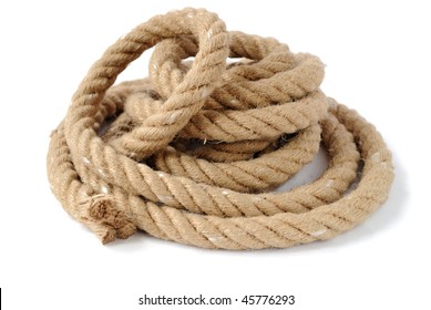 Thick Coiled Rope With End
