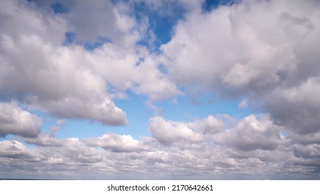 Thick Dark Clouds, Strong Wind Before A Thunderstorm, Timelapse