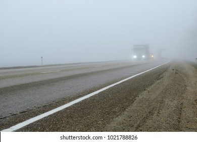 Thick Fog On The Road