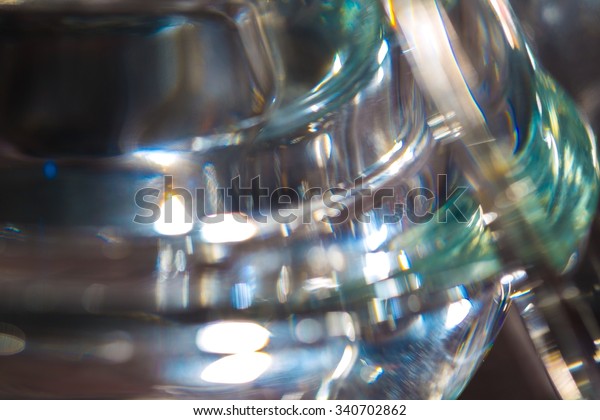 Thick Glass Abstraction Made Glass Vase Stock Photo Edit Now