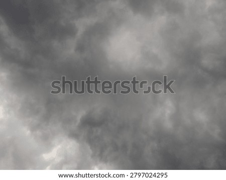 Thick gray clouds fill the sky, creating a moody atmospheric scene that suggests approaching rain and changing weather conditions in a natural outdoor setting.