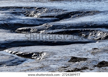 Thick mud in a saltmarsh