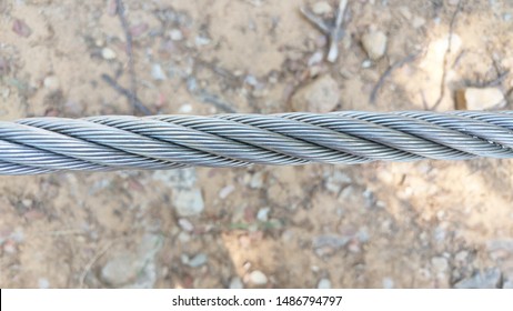 Thick Stainless Steel Cable Formed By Several Strands Of Thinner Steel Cables