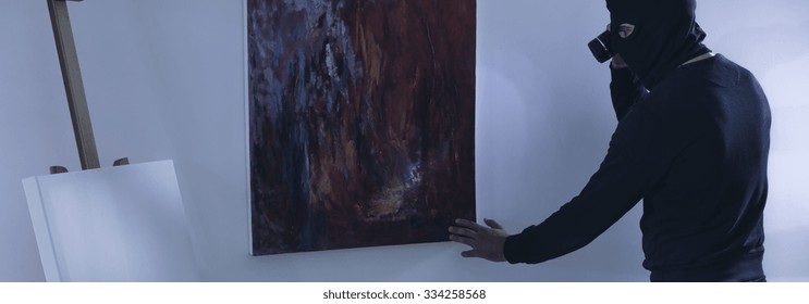 Thief Wants To Rip Off A Piece Of Art 