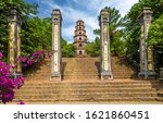 Thien Mu pagoda, historic temple in the city of Hue in Vietnam