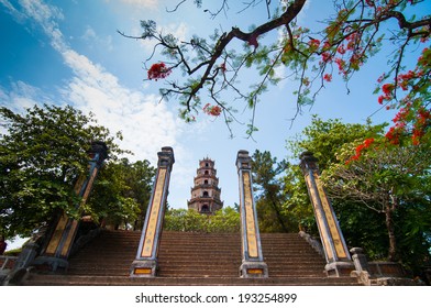 Thien Mu Pagoda In Hue City, Vietnam