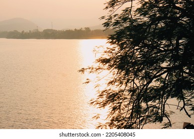 Thien Mu Pagoda And Huong River In The Sunset, Hue, Vietnam