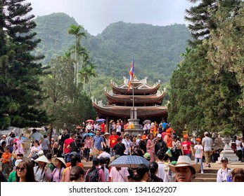 Thien Tru Pagoda. Huong Pagoda Festival. My Duc, Hanoi, Vietnam March 2, 2019