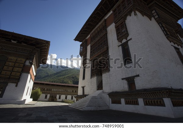 Thimphu Bhutan October 2017 Tashichho Dzong Stock Photo Edit Now