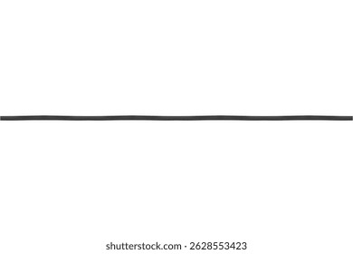 Thin black cable is isolated.