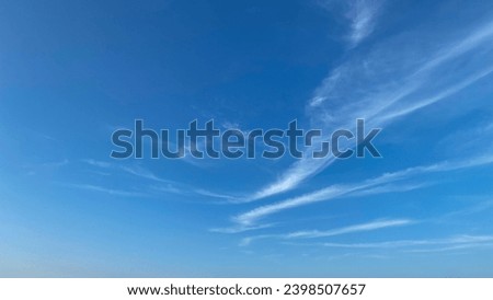 Thin clouds in the blue sky for designer background