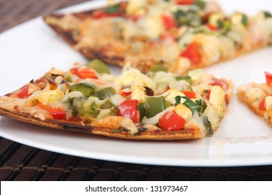 Thin Crust Vegetable Pizza