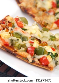 Thin Crust Vegetable Pizza