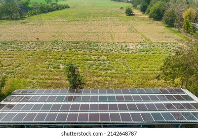 Thin Film Solar Cells Or Amorphous Silicon Solar Cells On A Roof .