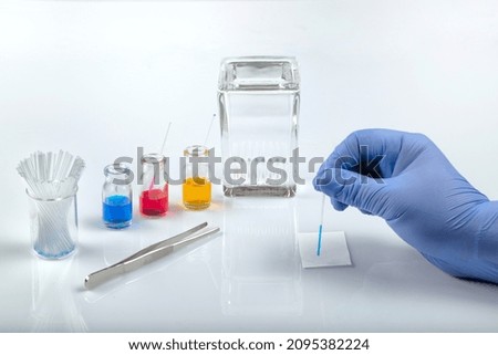 Thin layer chromatography equipments include jar, silica gel, capillary and compounds. TLC method used in purity analysis of compounds in chemistry laboratory.
