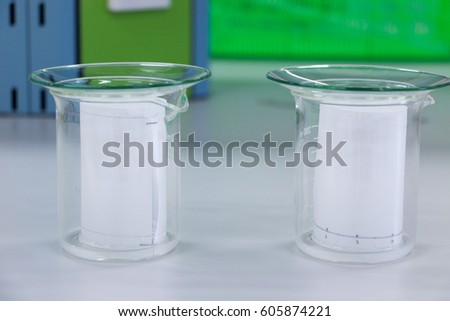 Thin layer chromatography is used to separate components of a plant