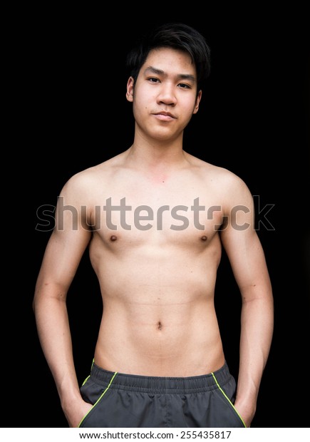 Thin Men Muscle People Sports Recreation Stock Image