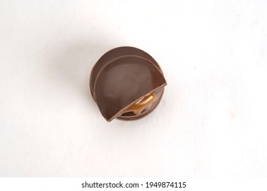thin milk chocolate with caramel - Shutterstock ID 1949874115