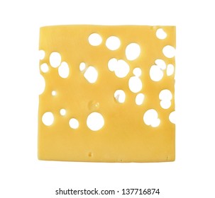 Thin Slice Of Swiss Cheese