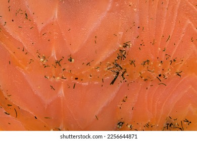 thin slices of Smoked salmon macro food background - Shutterstock ID 2256644871