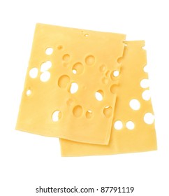 Thin Slices Of Swiss Cheese