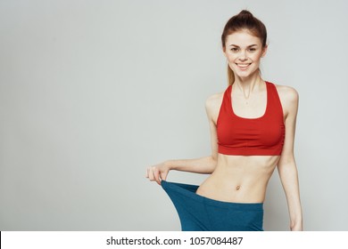  Thin Woman Smiling, Sports, Fitness                              