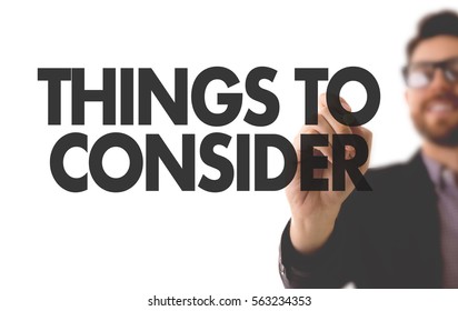 Things to Consider - Shutterstock ID 563234353