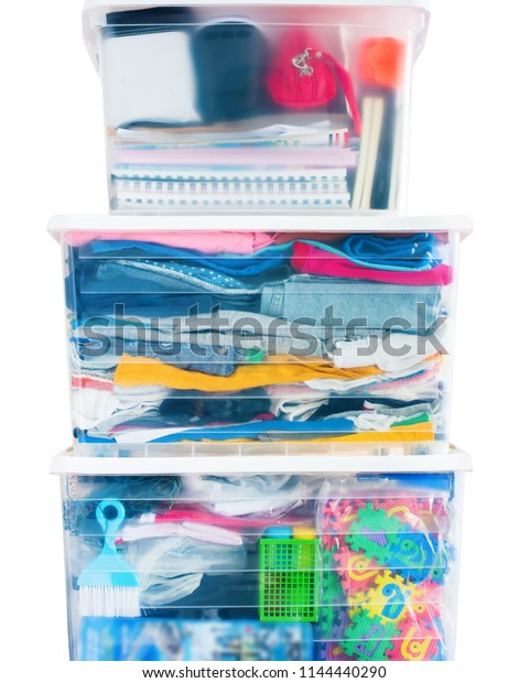 plastic tower storage boxes