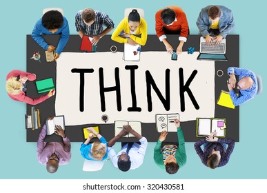 Think Idea Creative Intelligence Solution Concept