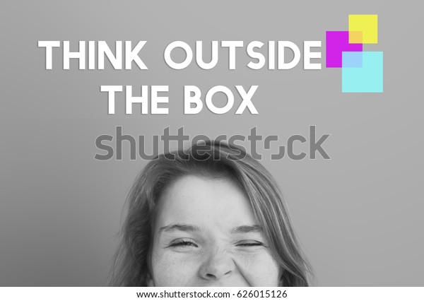 Think Outside Box Color Squares Stock Photo Edit Now 626015126
