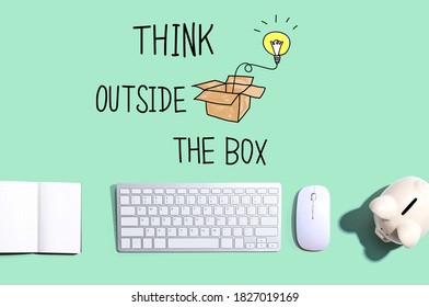 Think Outside The Box With A Computer Keyboard And A Piggy Bank