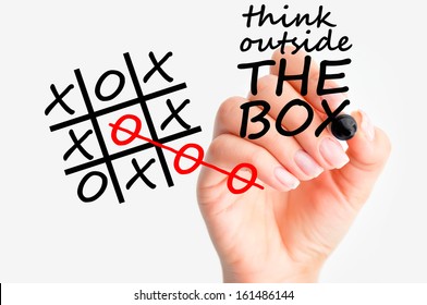 Think outside the box concept - Powered by Shutterstock