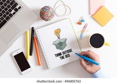 THINK OUTSIDE THE BOX CONCEPT