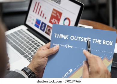 Think Outside Box Creativity Imagination Innovation