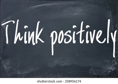 Think Positively Text Write On Paper Stock Photo 258956174 | Shutterstock