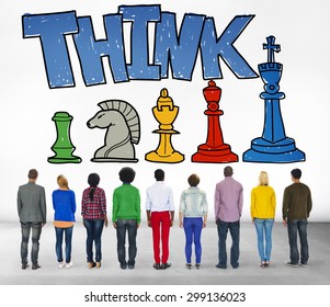 Think Thinking Creative Ideas Strategy Concept