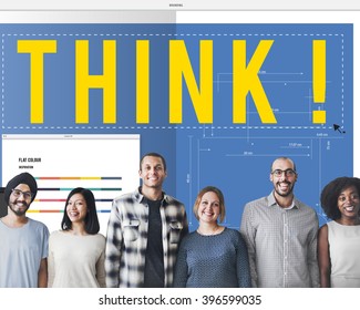 Think Thinking Design Creative Ideas Concept
