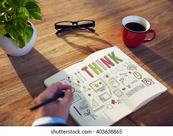 Think Thinking Inspiration Planning Solution Concept