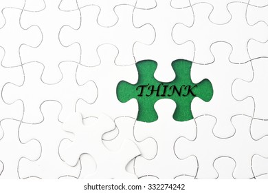 THINK word at missing puzzle 