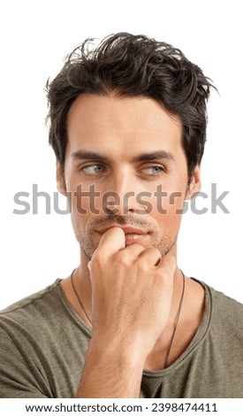 Similar – Image, Stock Photo biometric Biometry Man