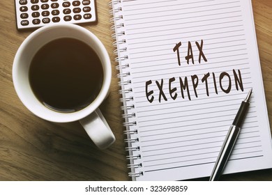 Thinking on Tax Exemption, personal finance conceptual