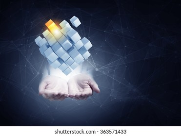 Thinking outside the box as concept - Shutterstock ID 363571433