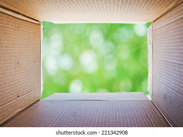 Thinking outside the box, Concept image about freedom of mind.