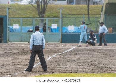 Third Base Umpire Of Baseball Game