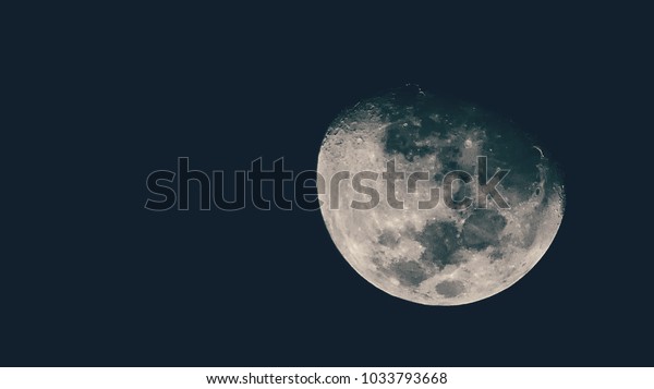 third quarter\
moon in the night sky blue\
masking