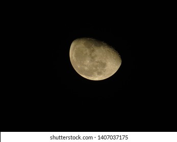 Third Quarter Moon In The Sky