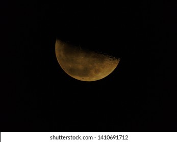 Third Quarter Moon In The Sky 