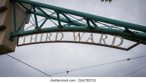 Third Ward Sign In Milwaukee, Wisconsin