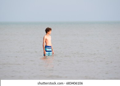 Thirteen Year Old Boy Water Lake Stock Photo 683406106 | Shutterstock