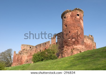 The thirteenth century castle at Bothwell, Lanarkshire, Scotland